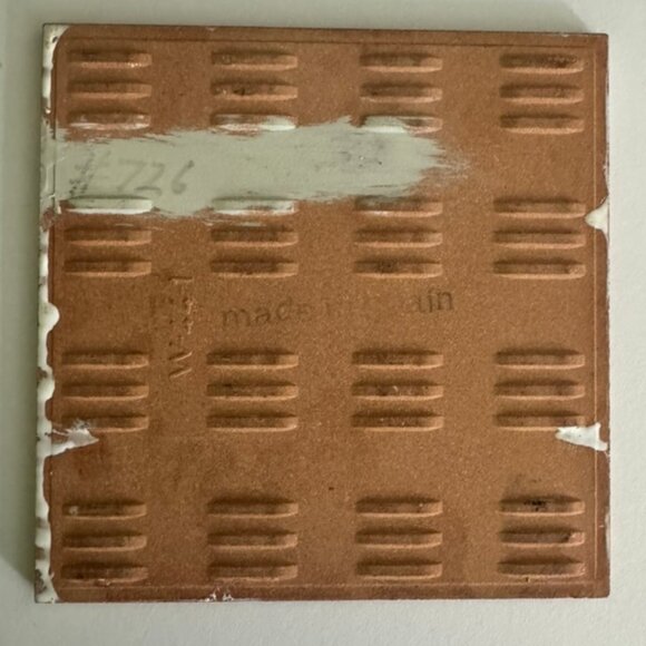 Vintage Maurice Duchin Art Tile / Trivet-Blue, Gold, White Abstract Design Spain - Picture 4 of 4